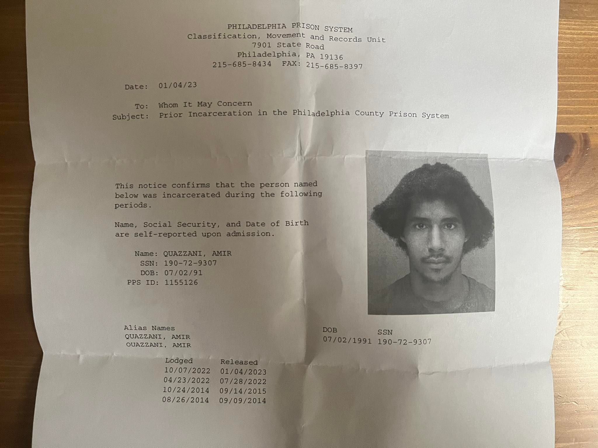 Amir Mugshot